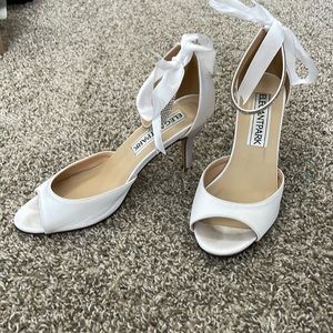 White Wedding Shoes Size 8
